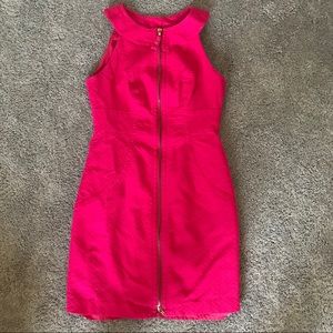 “Hot” pink dress